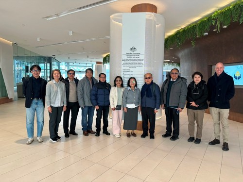 Lao Team pose for photo at TGA